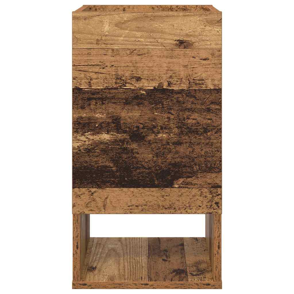 Endebord Gammelt træ 30 x 30 x 56 cm Konstrueret træ