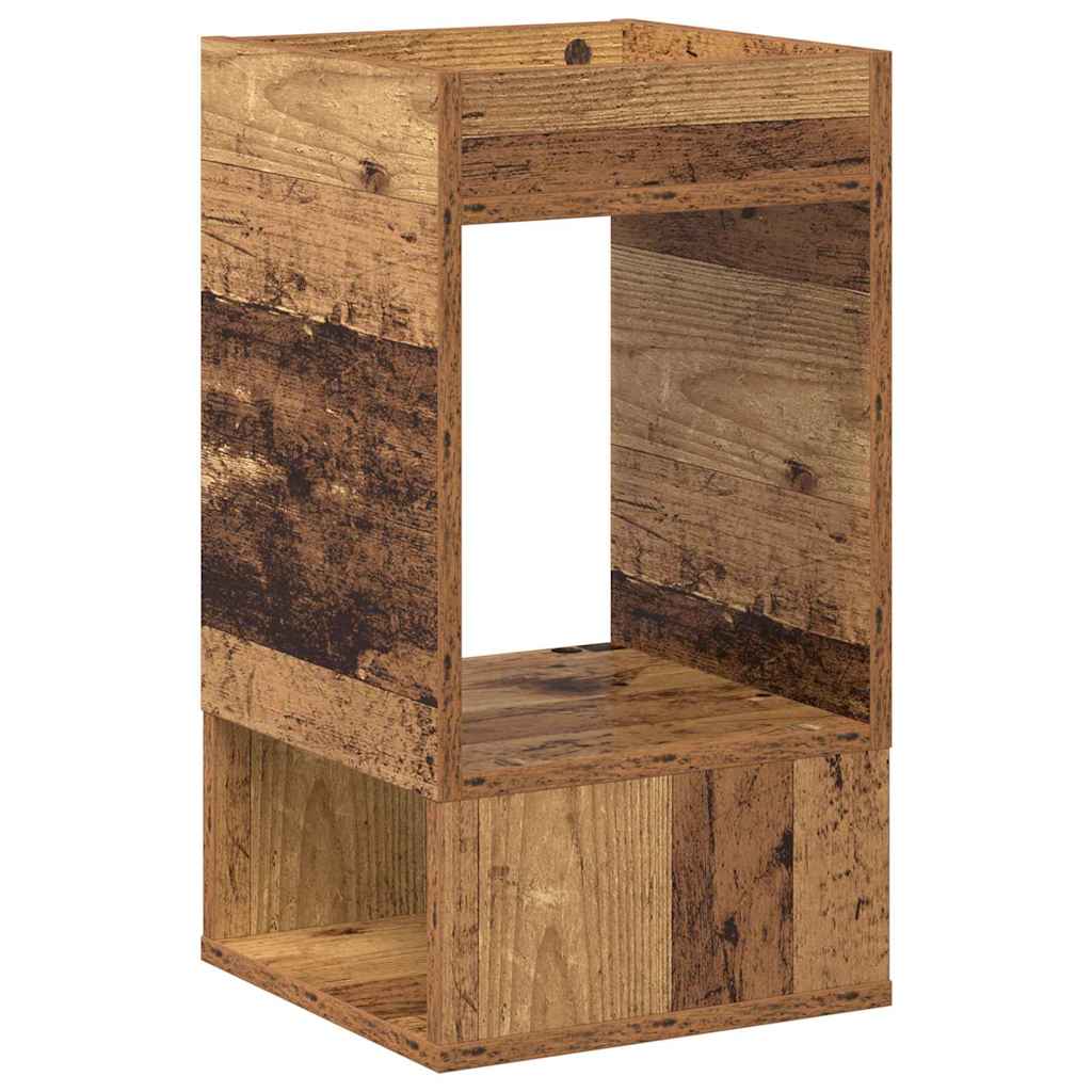 Endebord 2 pcs Gammelt træ 30 x 30 x 56 cm Konstrueret træ
