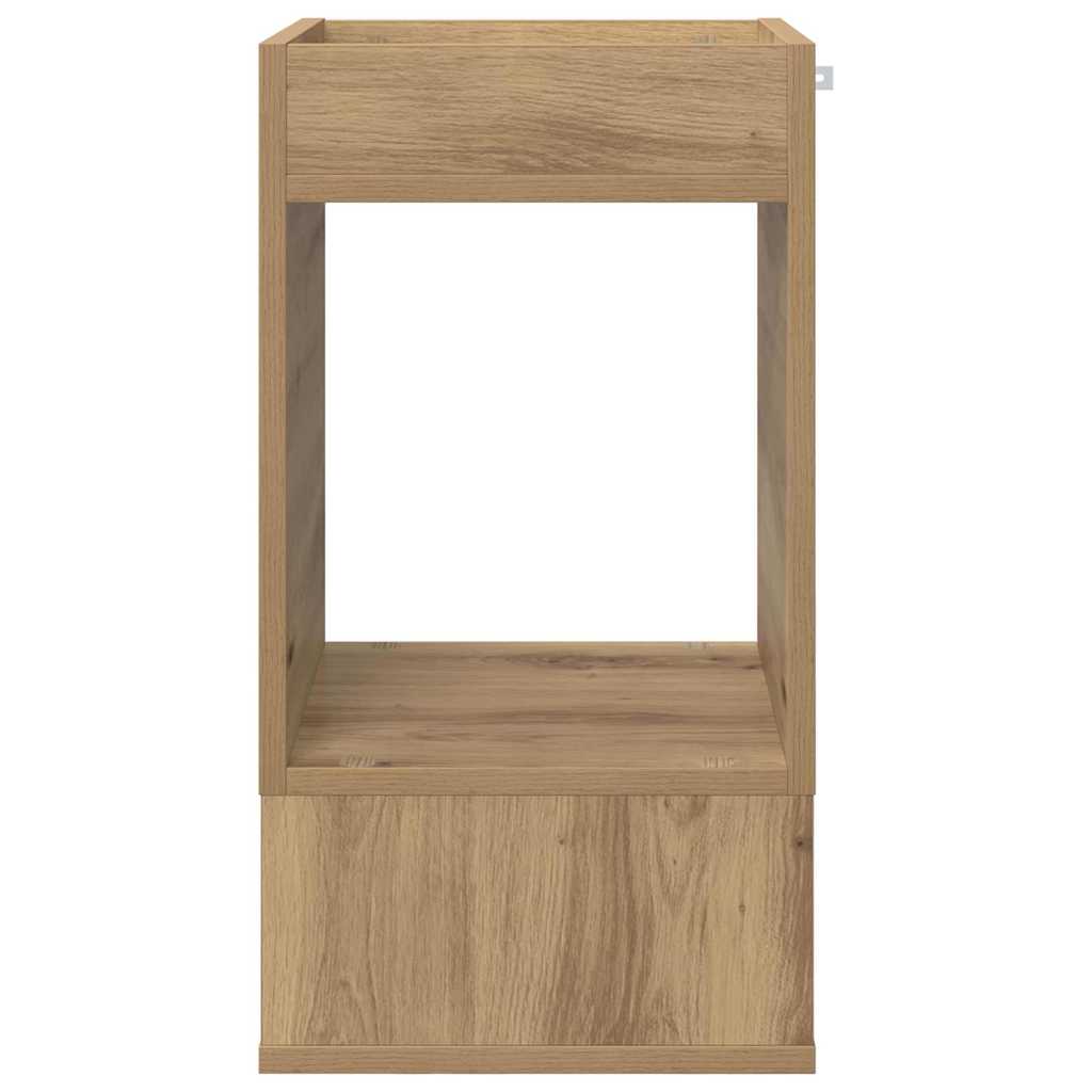 Endebord 2 stk. Artisan Egetræ 30 x 30 x 56 cm Konstrueret træ