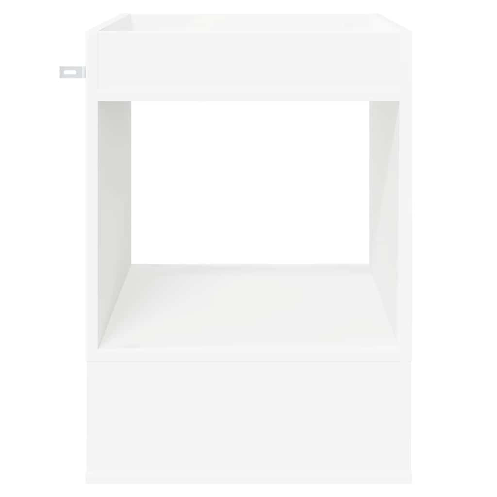 Endebord Hvid 40 x 40 x 56 cm Konstrueret træ