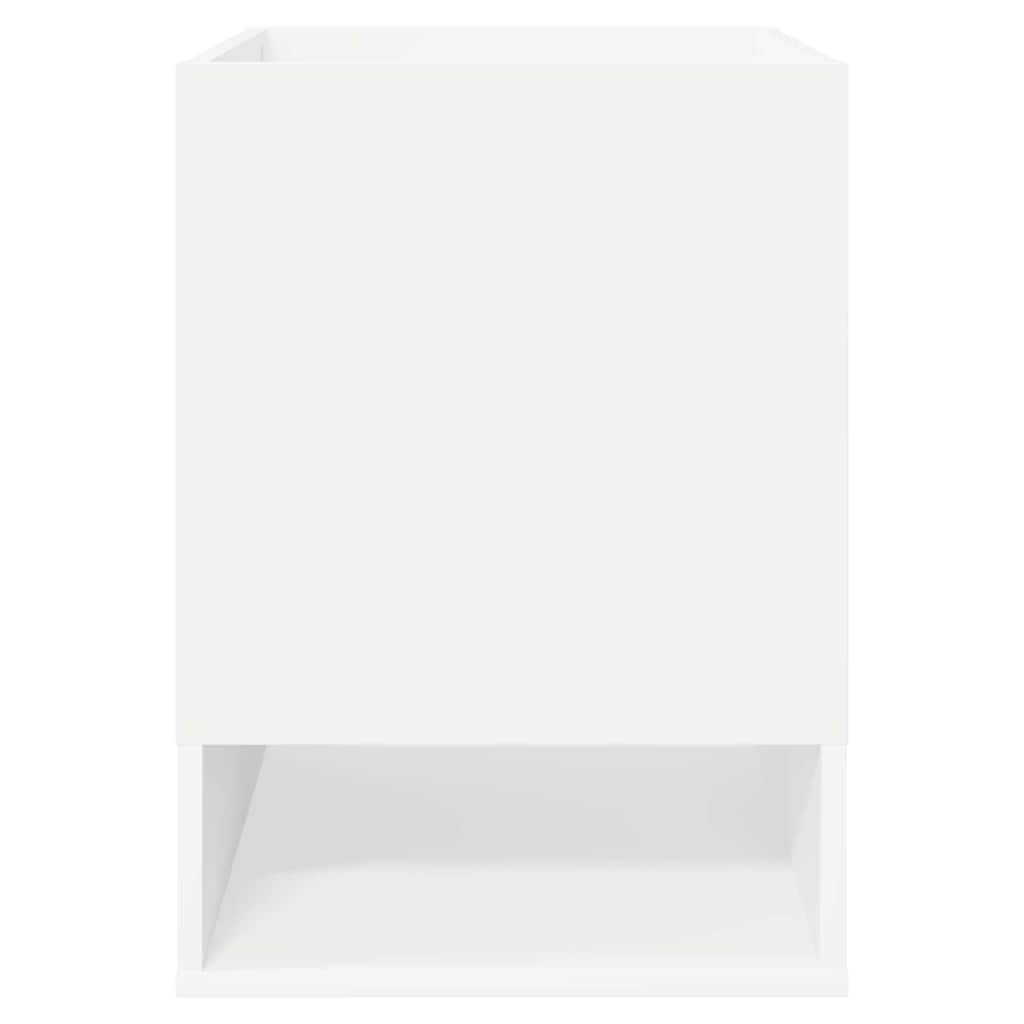Endebord 2 pcs Hvid 40 x 40 x 56 cm Konstrueret træ