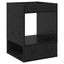 Endebord Sort eg 40 x 40 x 56 cm Konstrueret træ