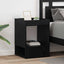Endebord 2 pcs Sort eg 40 x 40 x 56 cm Konstrueret træ