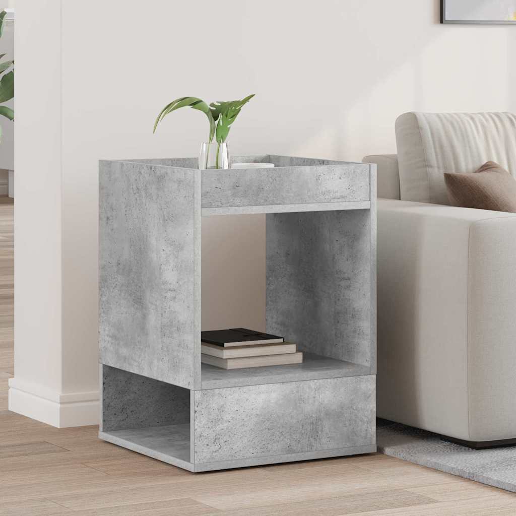 Endebord Beton Grå 40 x 40 x 56 cm Konstrueret træ