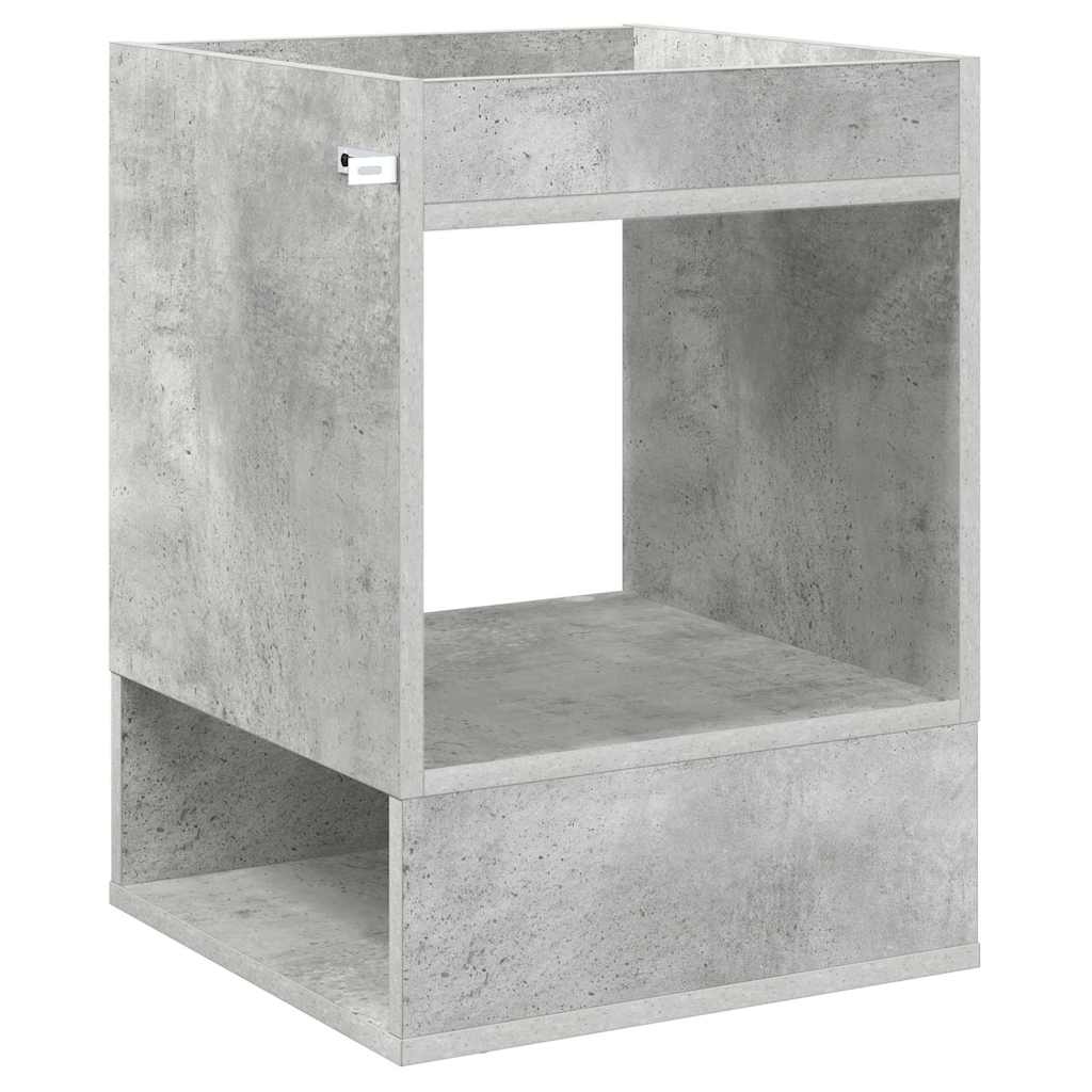 Endebord Beton Grå 40 x 40 x 56 cm Konstrueret træ