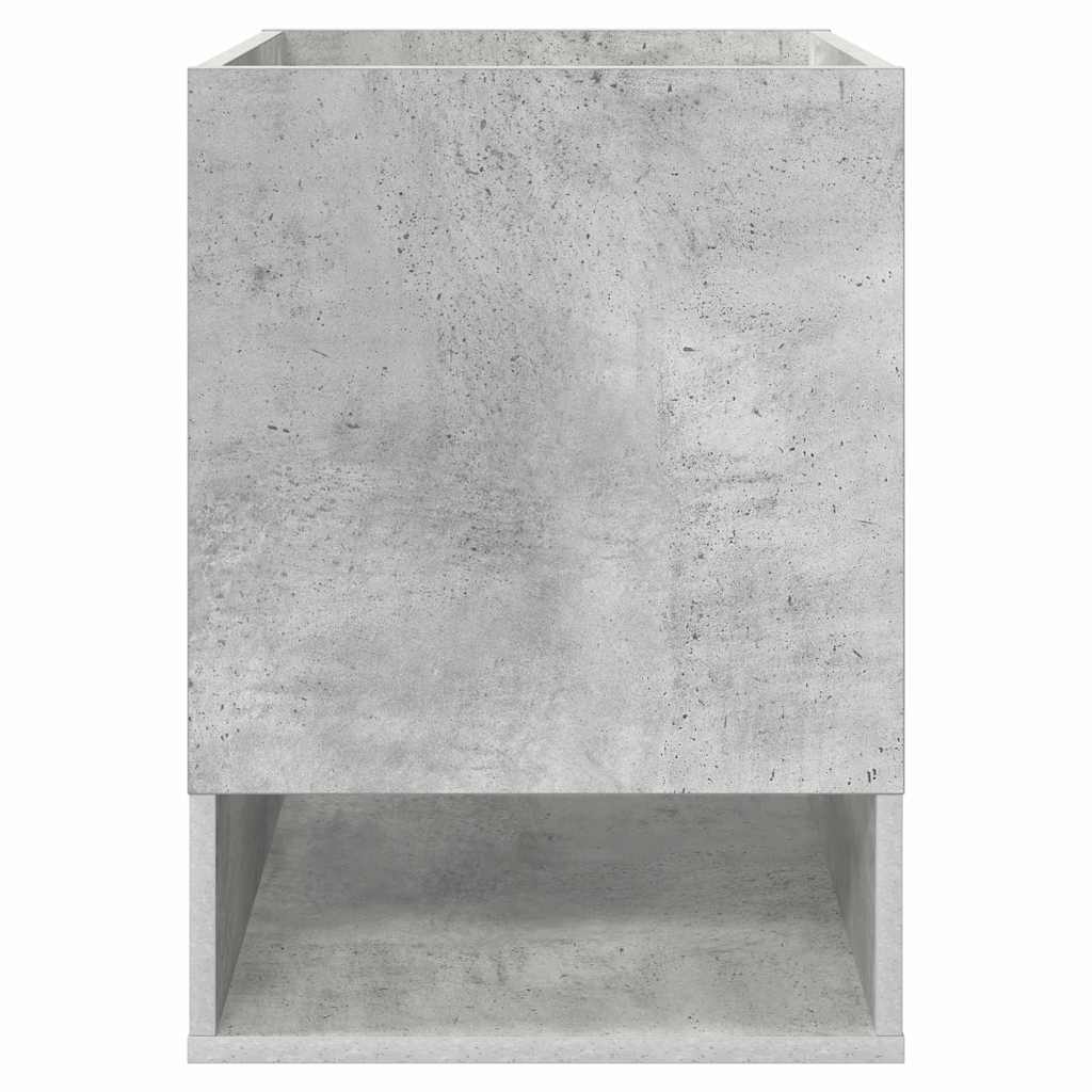 Endebord 2 pcs Beton Grå 40 x 40 x 56 cm Konstrueret træ