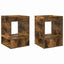 Endebord 2 pcs Røget eg 40 x 40 x 56 cm Konstrueret træ