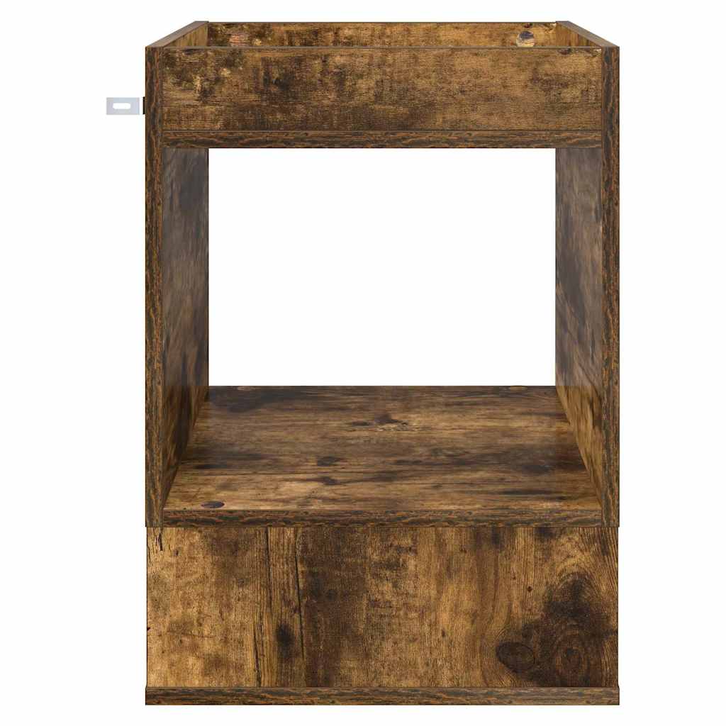 Endebord 2 pcs Røget eg 40 x 40 x 56 cm Konstrueret træ