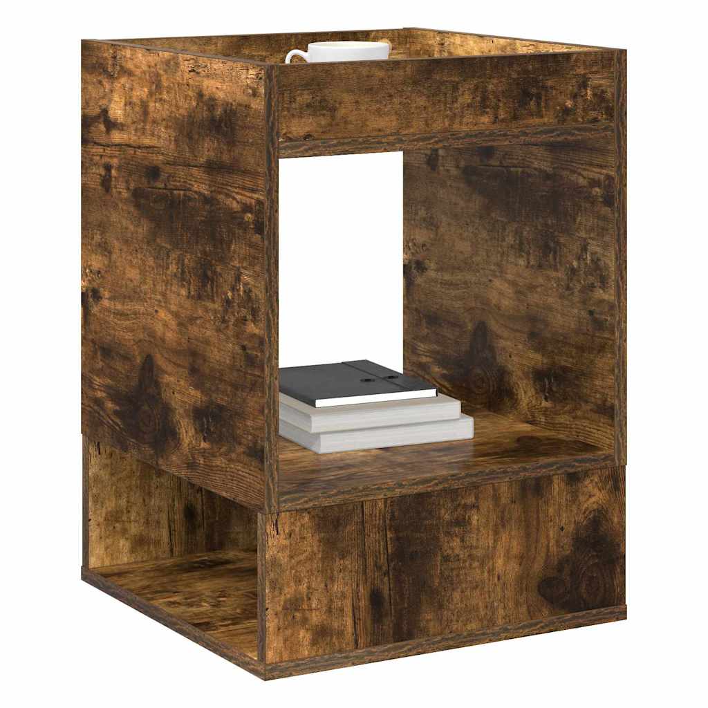 Endebord 2 pcs Røget eg 40 x 40 x 56 cm Konstrueret træ