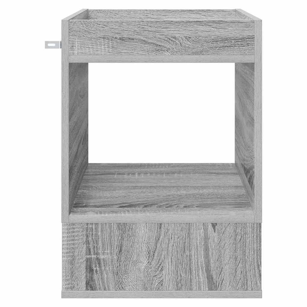 Endebord 2 pcs Grå Sonoma 40 x 40 x 56 cm Konstrueret træ