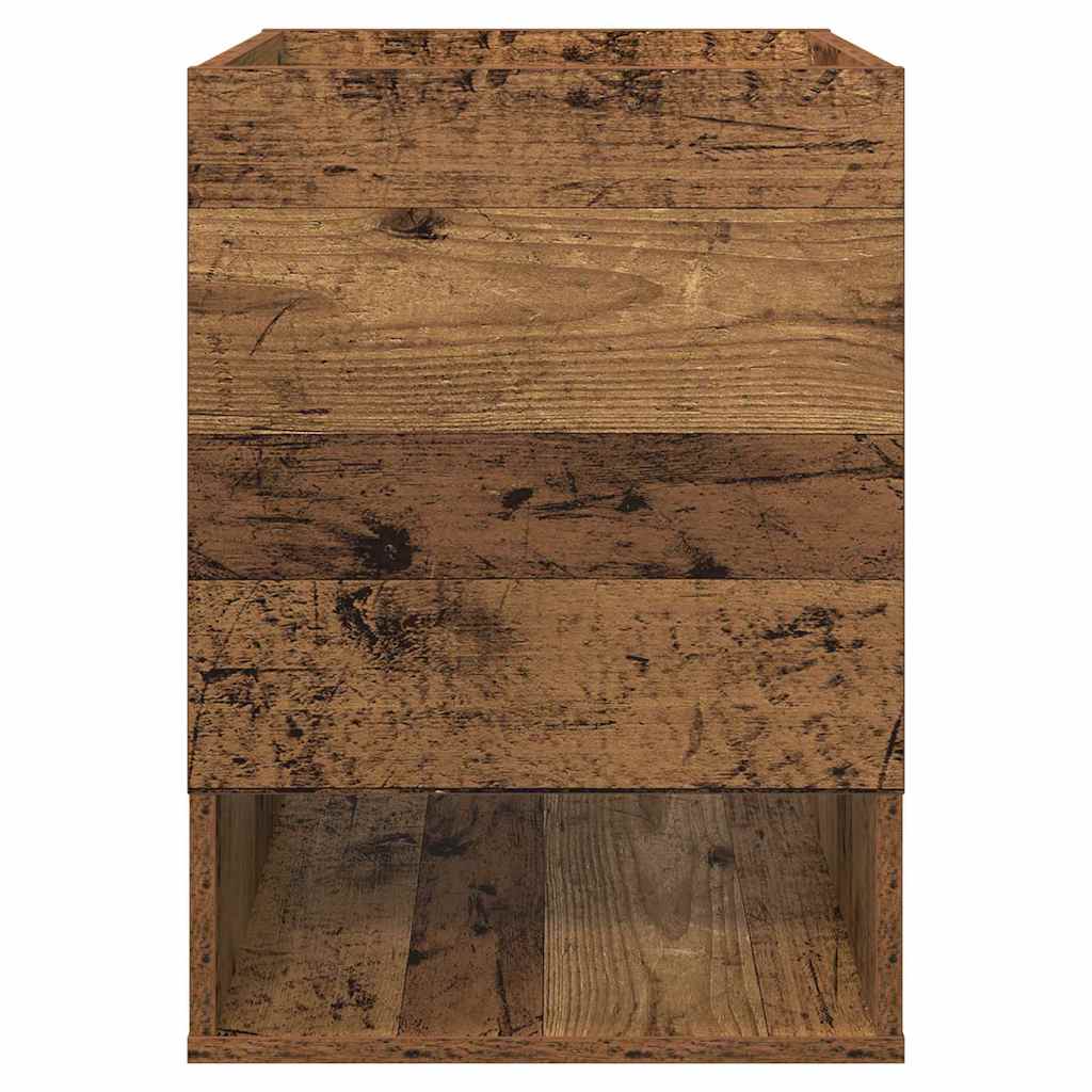 Endebord 2 pcs Gammelt træ 40 x 40 x 56 cm Konstrueret træ