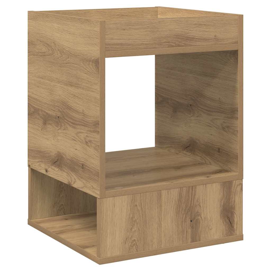 Endebord 2 stk. Artisan Egetræ 40 x 40 x 56 cm Konstrueret træ