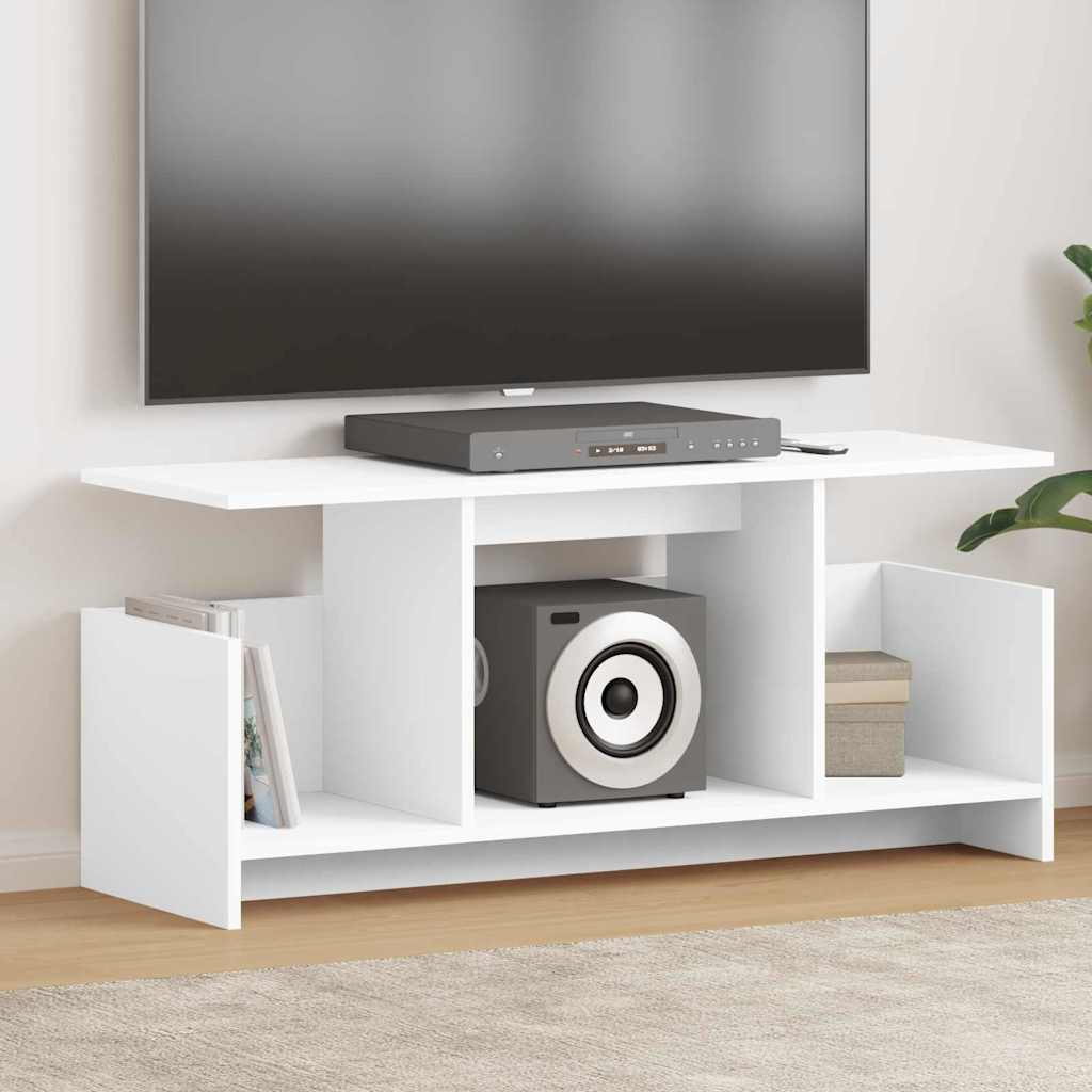 TV-bord Hvid 102 x 35 x 45 cm Konstrueret træ
