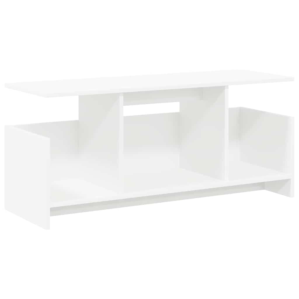 TV-bord Hvid 102 x 35 x 45 cm Konstrueret træ