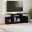 TV-bord Sort eg 102 x 35 x 45 cm Konstrueret træ