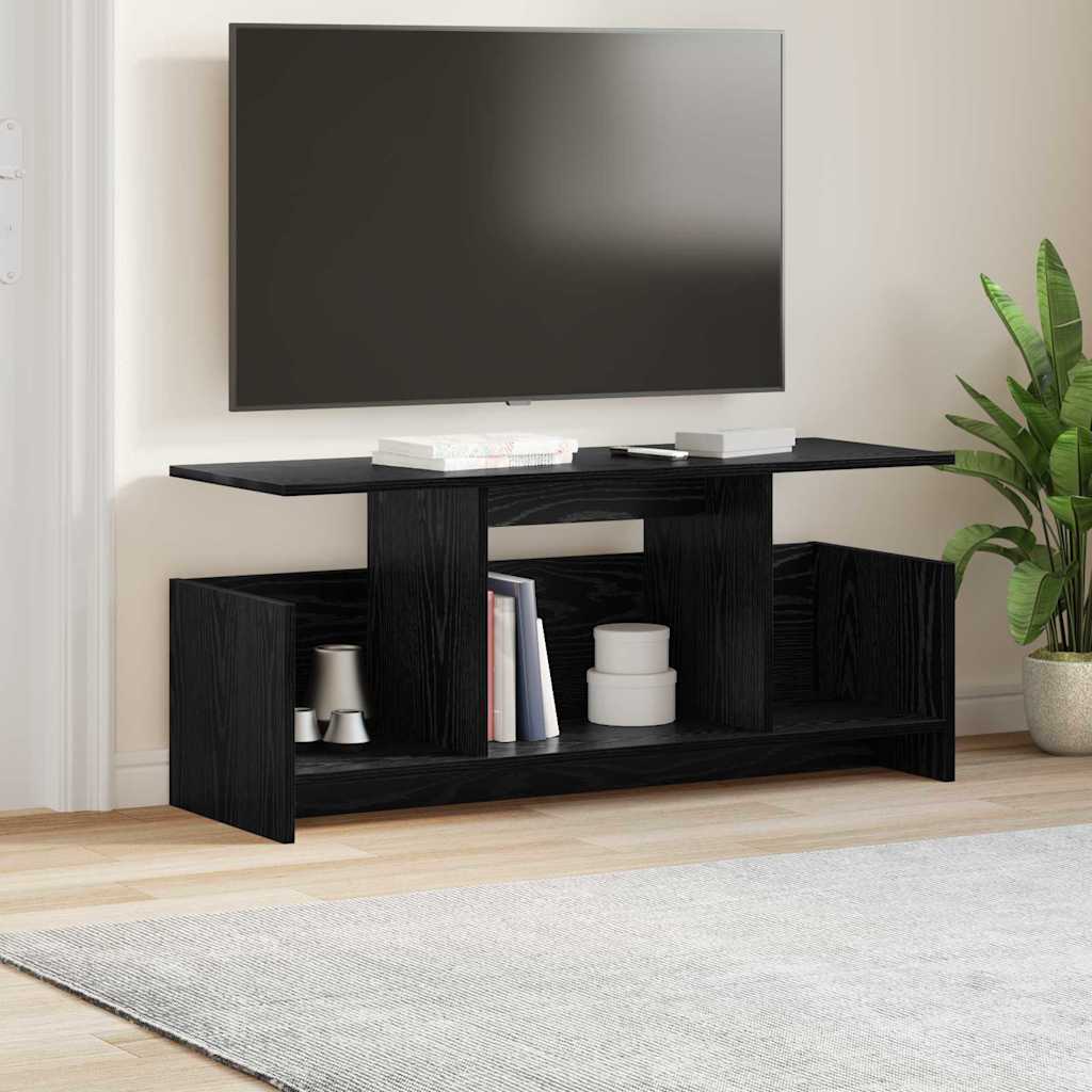TV-bord Sort eg 102 x 35 x 45 cm Konstrueret træ