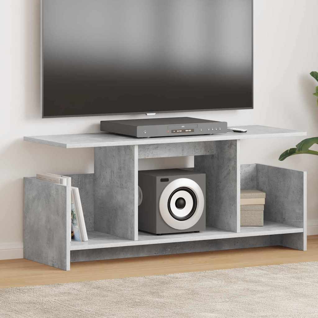 TV-bord Beton Grå 102 x 35 x 45 cm Konstrueret træ
