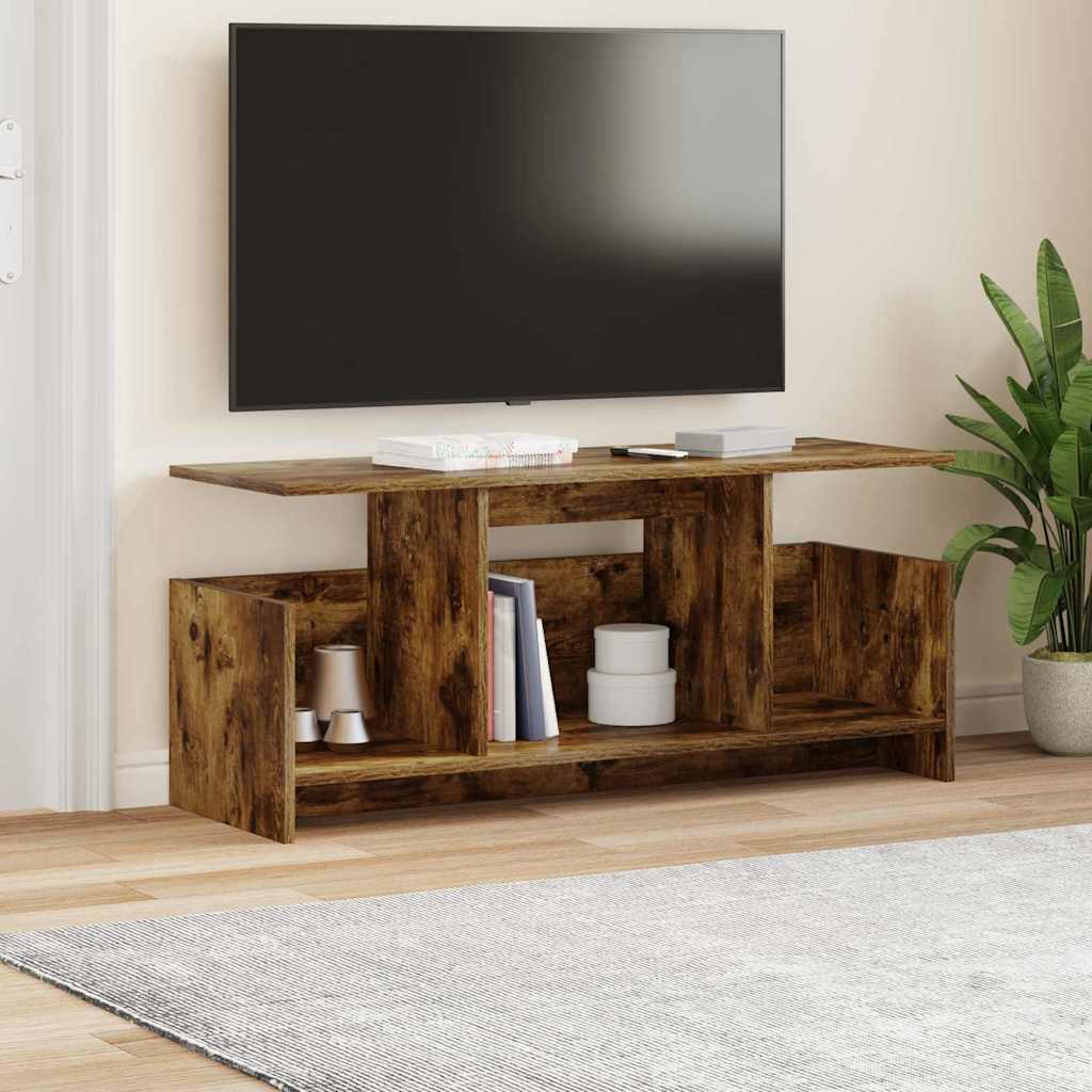 TV-bord Røget eg 102 x 35 x 45 cm Konstrueret træ