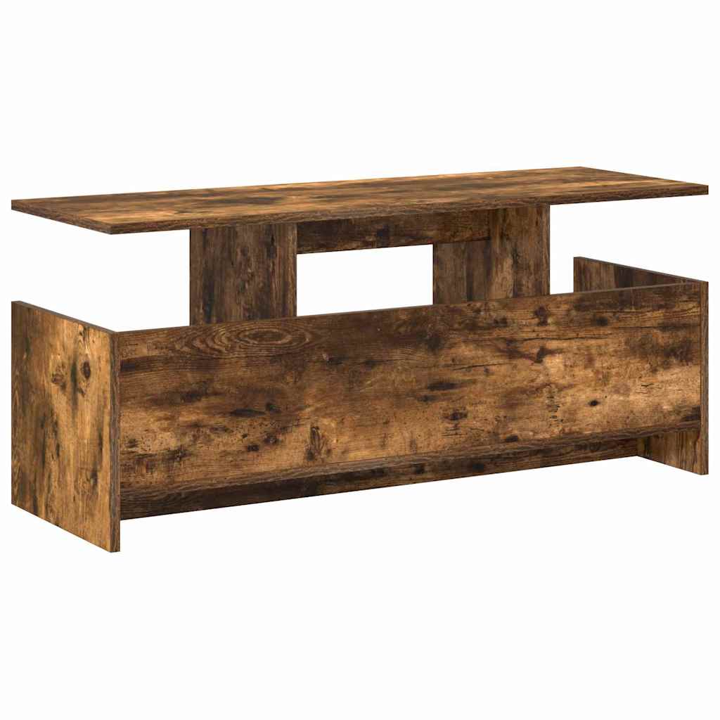 TV-bord Røget eg 102 x 35 x 45 cm Konstrueret træ