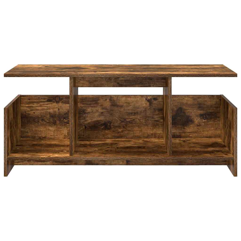 TV-bord Røget eg 102 x 35 x 45 cm Konstrueret træ