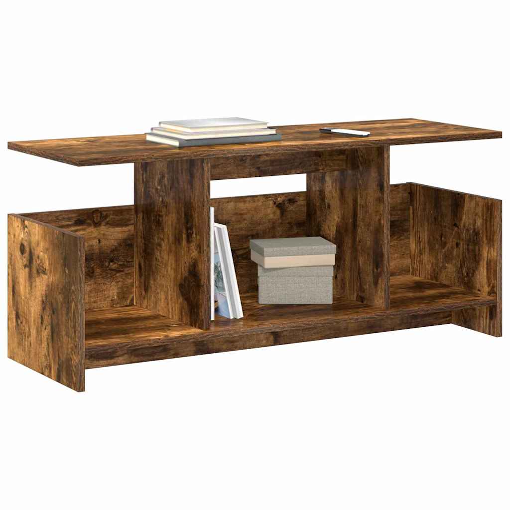 TV-bord Røget eg 102 x 35 x 45 cm Konstrueret træ
