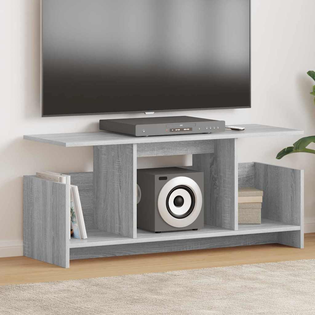 TV-bord 102 x 35 x 45 cm Grå Sonoma Konstrueret træ