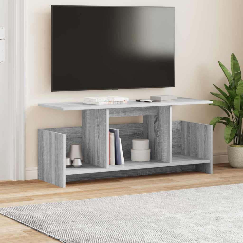TV-bord 102 x 35 x 45 cm Grå Sonoma Konstrueret træ