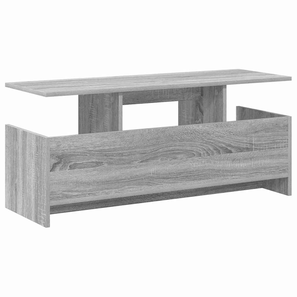 TV-bord 102 x 35 x 45 cm Grå Sonoma Konstrueret træ