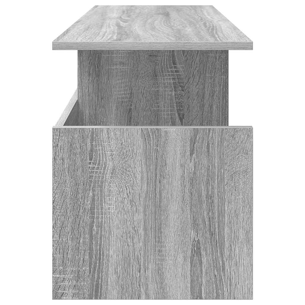 TV-bord 102 x 35 x 45 cm Grå Sonoma Konstrueret træ