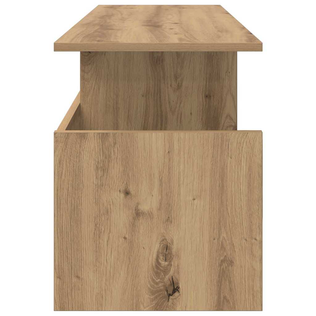 TV-bord 102 x 35 x 45 cm Artisan Egetræ Konstrueret træ