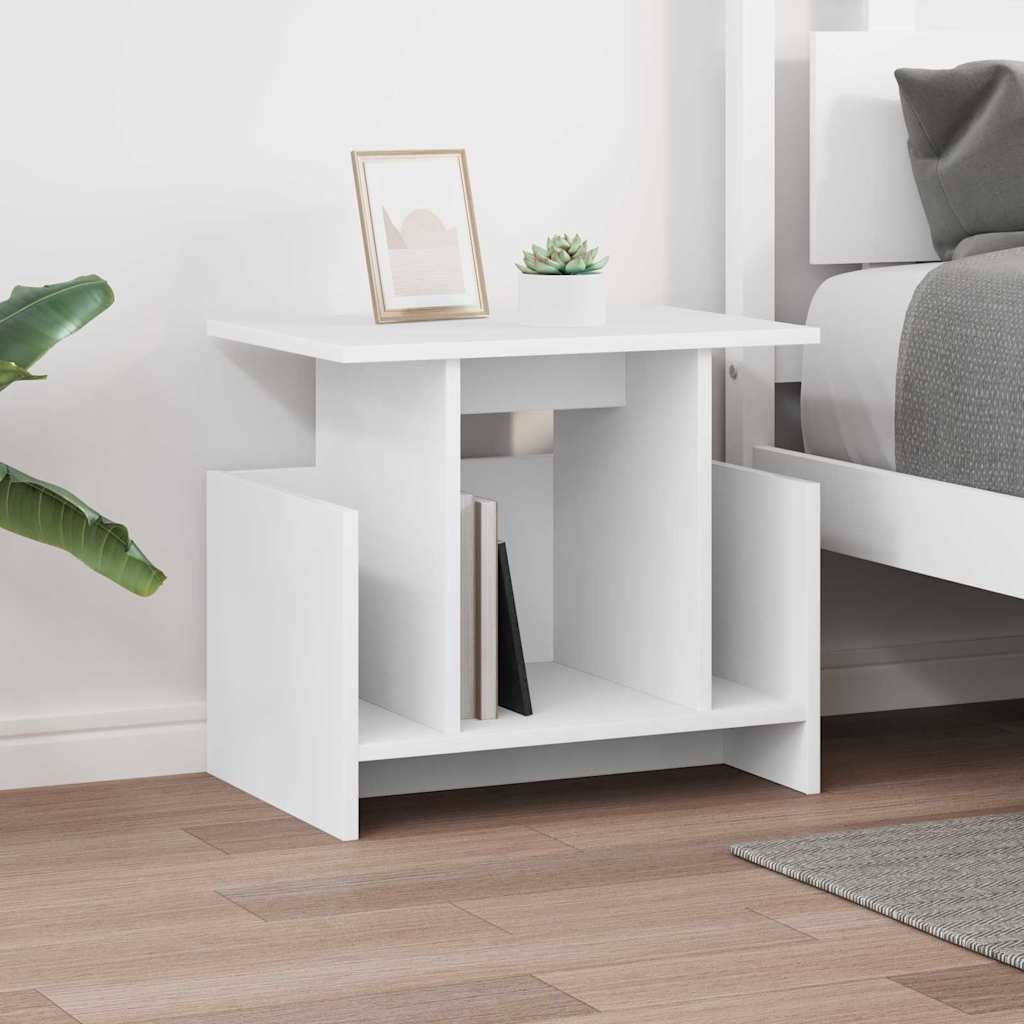 TV-bord Hvid 50 x 35 x 45 cm Konstrueret træ
