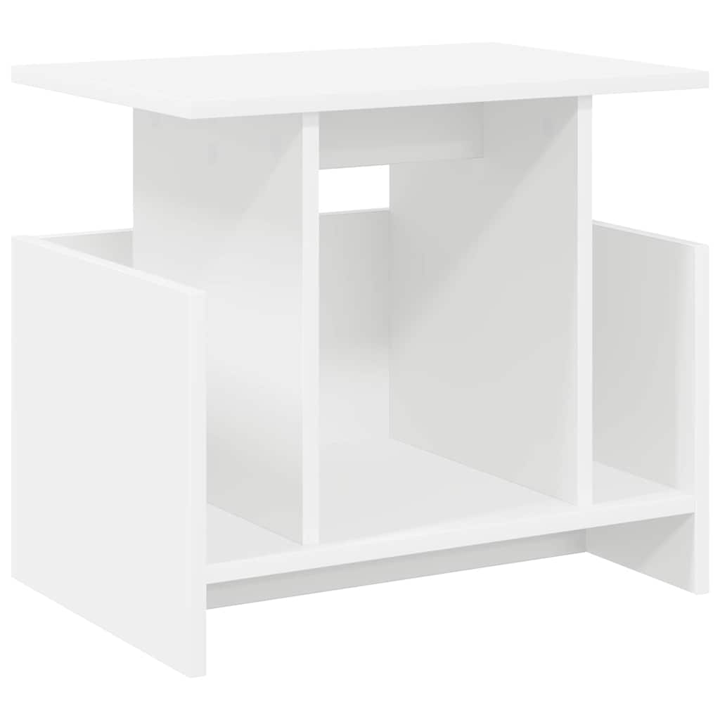TV-bord 2 pcs Hvid 50 x 35 x 45 cm Konstrueret træ