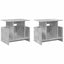 TV-bord 2 pcs Beton Grå 50 x 35 x 45 cm Konstrueret træ