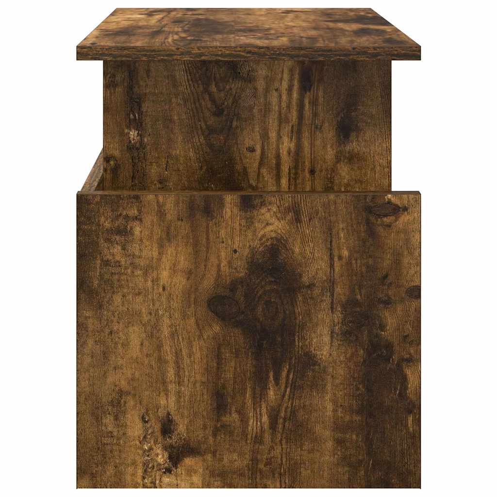 TV-bord 2 pcs Røget eg 50 x 35 x 45 cm Konstrueret træ