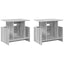 TV-bord 2 pcs Grå Sonoma 50 x 35 x 45 cm Konstrueret træ