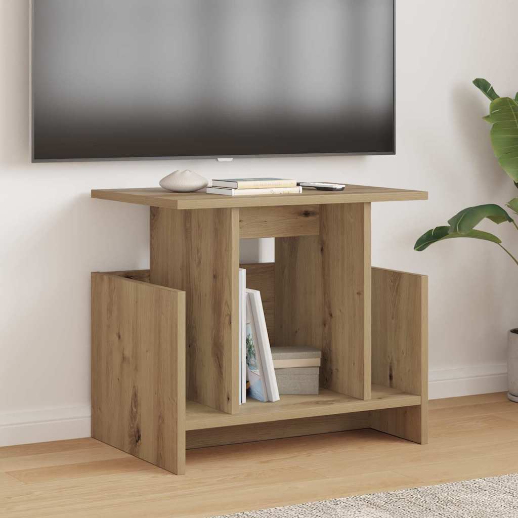 TV-bord 50 x 35 x 45 cm Artisan Egetræ Konstrueret træ