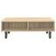 Sidebord med hjul Sonoma eg 90 x 50 x 30 cm Konstrueret træ