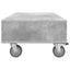 Sidebord med hjul Beton Grå 90 x 50 x 30 cm Konstrueret træ
