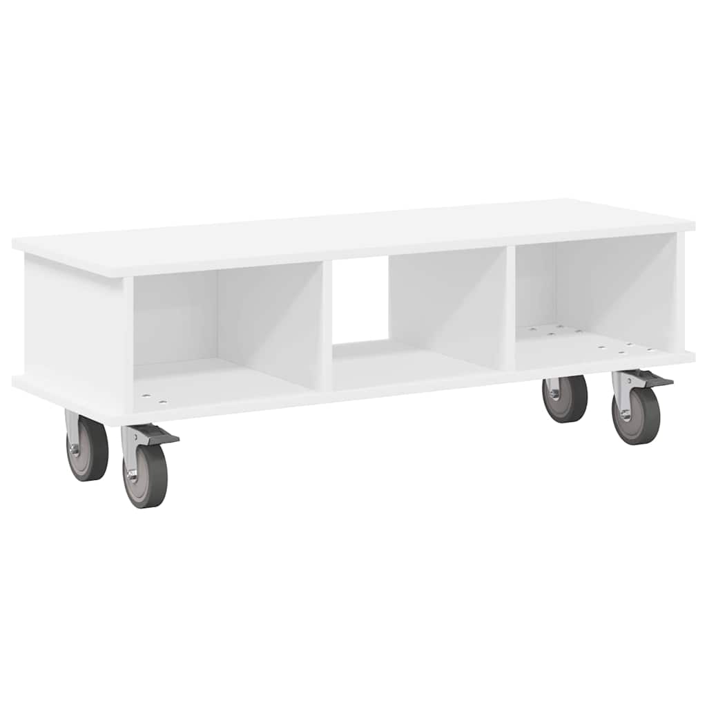 TV-bord 100 x 35 x 35 cm Hvid Konstrueret træ