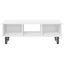 TV-bord 100 x 35 x 35 cm Hvid Konstrueret træ