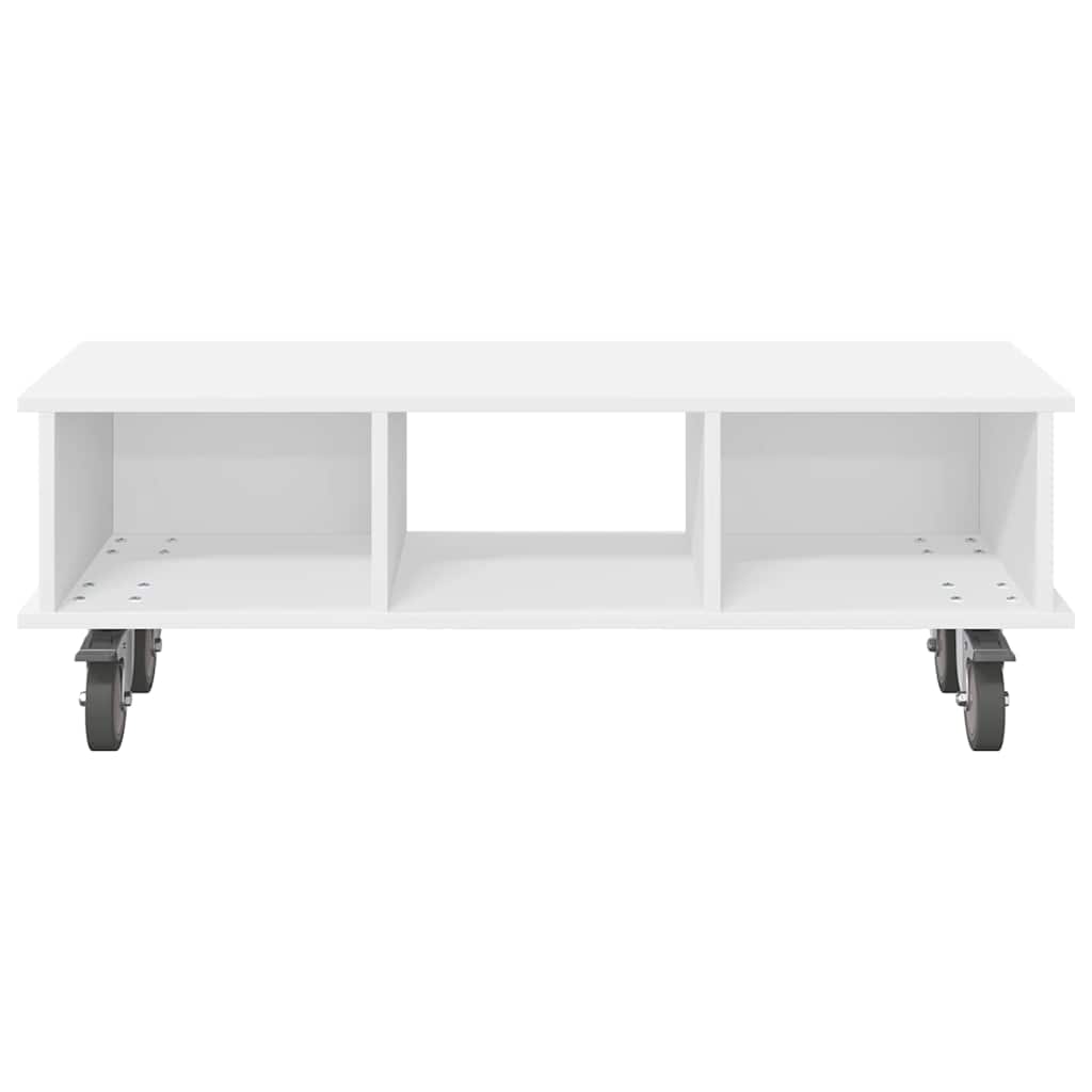 TV-bord 100 x 35 x 35 cm Hvid Konstrueret træ