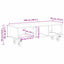 TV-bord Hvid 100 x 35 x 35 cm Konstrueret træ