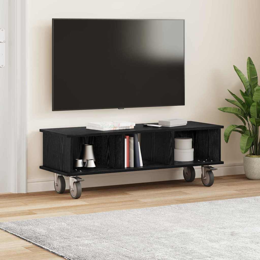 TV-bord 100 x 35 x 35 cm Sort eg Konstrueret træ