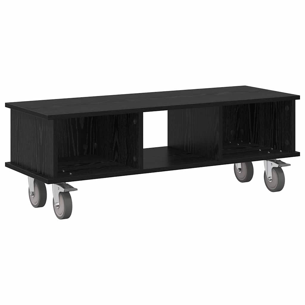 TV-bord 100 x 35 x 35 cm Sort eg Konstrueret træ