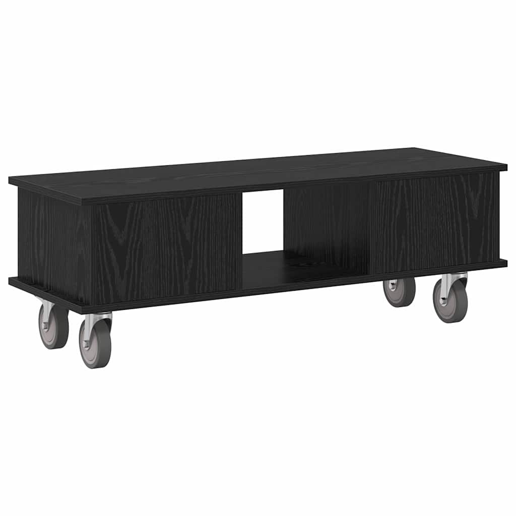 TV-bord 100 x 35 x 35 cm Sort eg Konstrueret træ