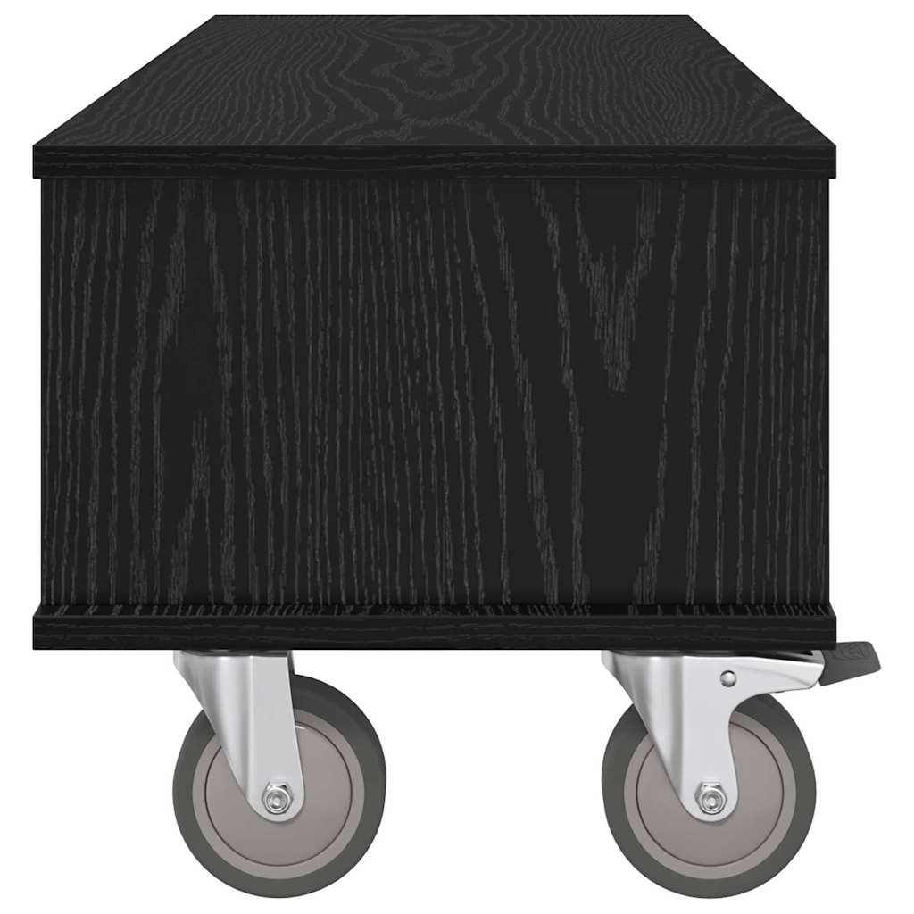 TV-bord 100 x 35 x 35 cm Sort eg Konstrueret træ