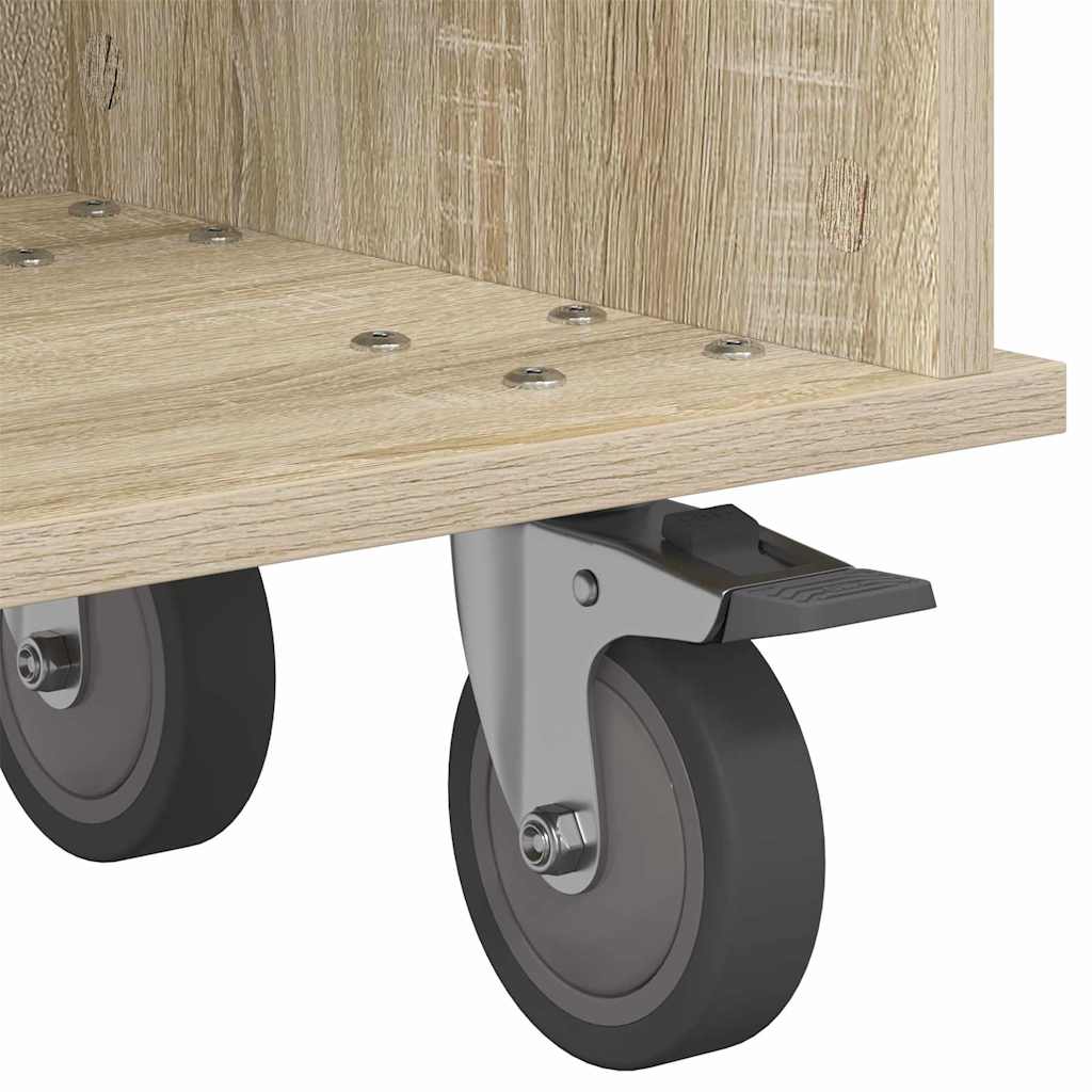 TV-bord 100 x 35 x 35 cm Sonoma eg Konstrueret træ