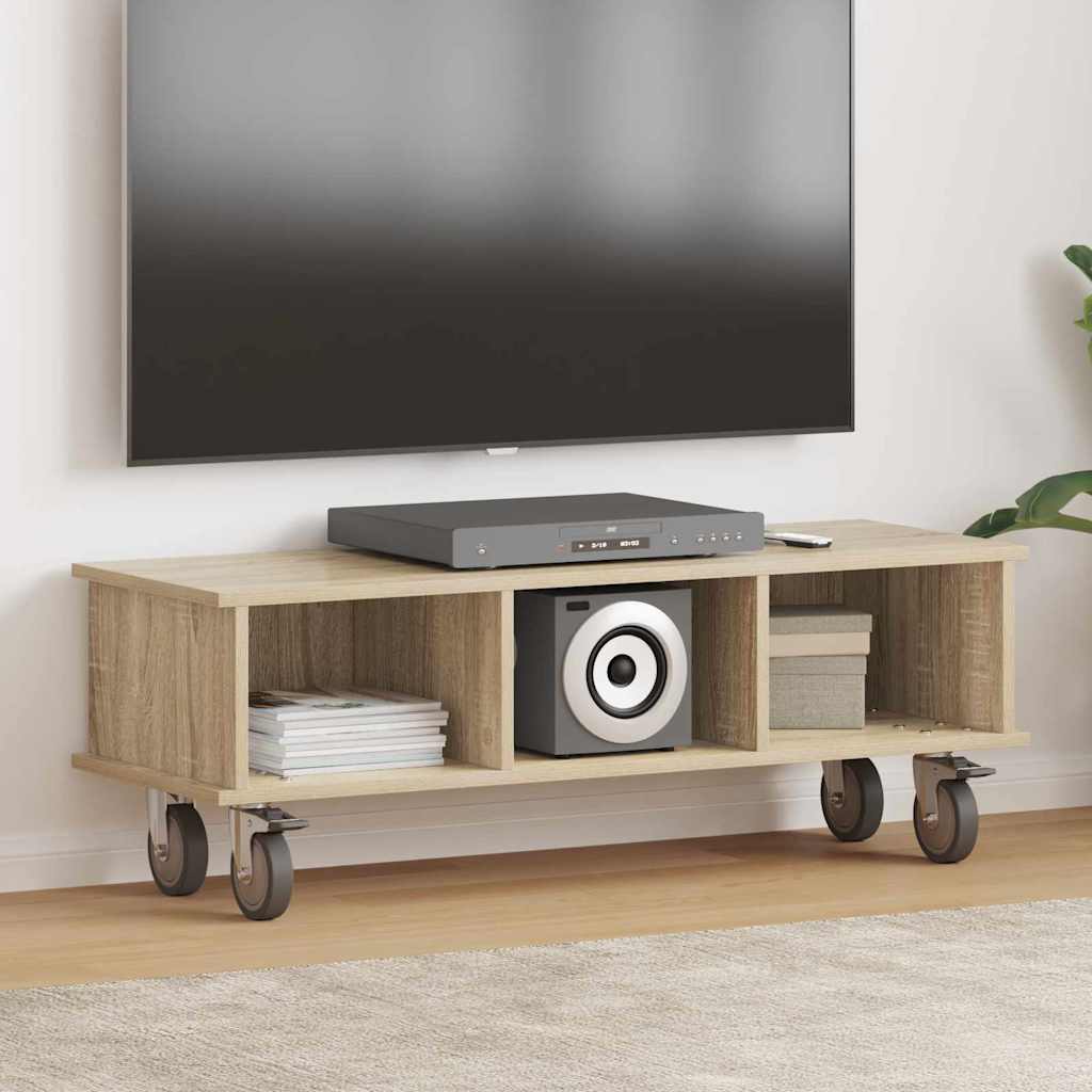 TV-bord 100 x 35 x 35 cm Sonoma eg Konstrueret træ