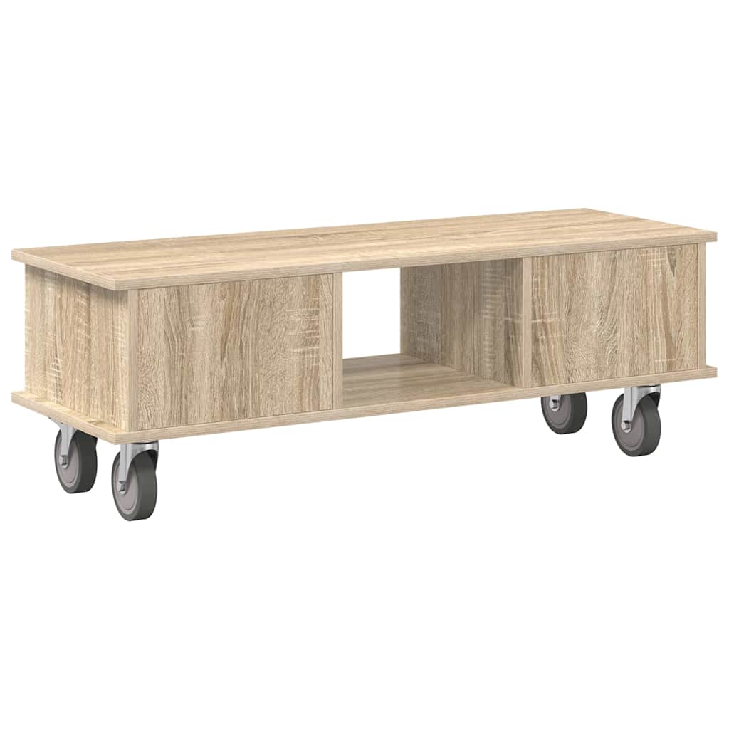 TV-bord 100 x 35 x 35 cm Sonoma eg Konstrueret træ
