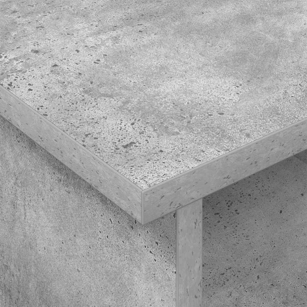 TV-bord 100 x 35 x 35 cm Beton Grå Konstrueret træ